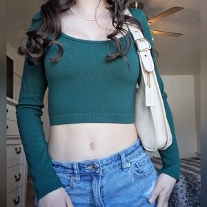 Garage Seamless Ribbed Top Size Small